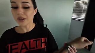 A goth girl felt the power of a cock in an intense roleplay