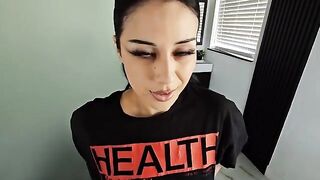 A goth girl felt the power of a cock in an intense roleplay
