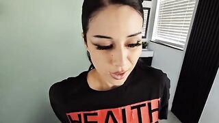 A goth girl felt the power of a cock in an intense roleplay