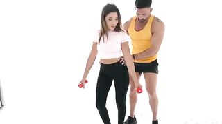 First time trying yoga to have sex with a coach