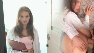 A hot girl got wet and wild with a stranger in a steamy scene