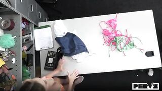 A blonde is being fucked right on the table