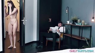 He has it! And the girls are fighting for it!