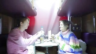 A good view from the compartment, rough sex with a teen
