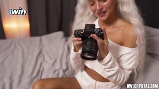 A girl feels a real cock in her hand for the first time!