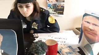 The couple has sex right on the table while doing their taxes