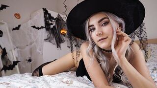 A cute witch waits for the magic of sex to happen