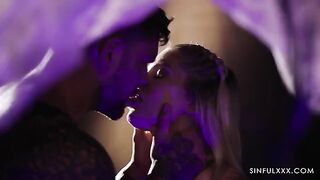 A man gets turned on while watching his GF getting fucked