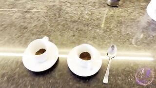 A sexy lady shows what she can do in the kitchen