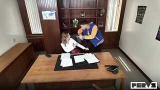 The workplace is no obstacle to passion, especially with a seductive secretary
