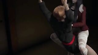 A tiny anime girl humiliated a red belt holder in a fierce fight