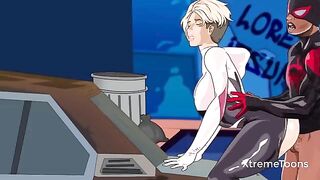 Spider-Man fucked Gwen Stacy hard in an uncensored adult cartoon - Kyzdar Net