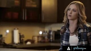 An investigator takes a break to enjoy intimacy with her girlfriend
