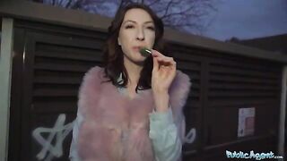 Chanel Kiss gets fucked hard in public for cash