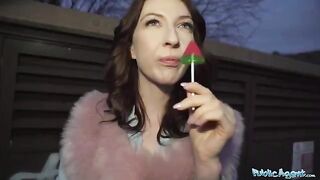 Chanel Kiss gets fucked hard in public for cash