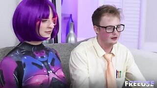 Pretty aliens also like to be caressed with their tongues in the pussy