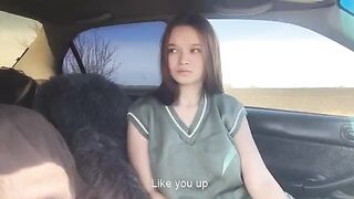 A cute girl played with her tongue, showcasing passion in a steamy scene