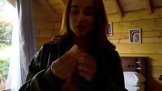 The girl with the trump cards came to our homemade session