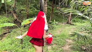 A little business with a girl in a red riding hood