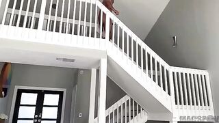 A girl tries to find G-spot during sex with her boyfriend