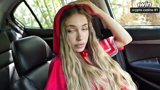 A little girl in a red cape became very lustful and started to fuck