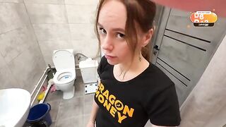 The girl was licking her lips, and a guy had to moisturize them