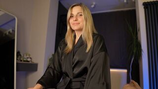 My hot stepmom surprised me under her robe in a steamy scene