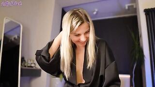 My hot stepmom surprised me under her robe in a steamy scene
