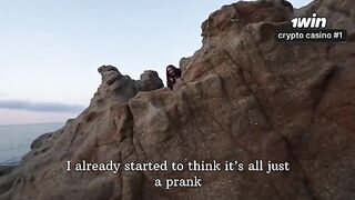 Nothing on the rocks, but a hot anal creampie in POV action