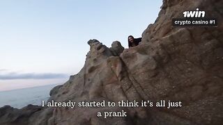 Nothing on the rocks, but a hot anal creampie in POV action