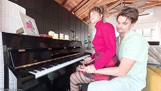 Feel the symphony with your wet pussy, a hot teacher’s allure is unforgettable