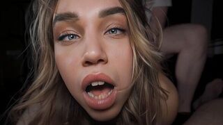 The girl experienced a powerful orgasm, her body trembled violently