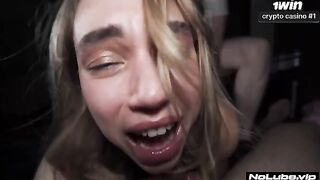 The girl experienced a powerful orgasm, her body trembled violently