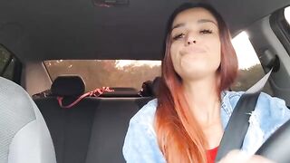 The girl knew the stop sign was forced, so she did it again