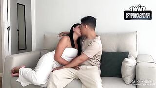 A girl with a great body fucks passionately, craving to be filled with cum