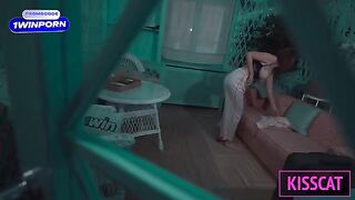 A woman has sex with her stepson in a shared hotel room