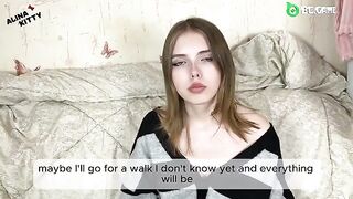 She does not want to lose her purity, but she cannot resist the sexual urge
