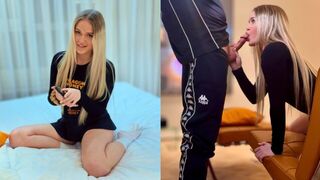 The beautiful girl never gets tired of having sex with her stepbrother