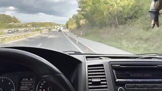 Hot sex in the car with an Uber driver