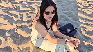 An empty beach isn't the best place for an intimate encounter