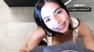 The girl passionately fucks with her stepbrother in her room