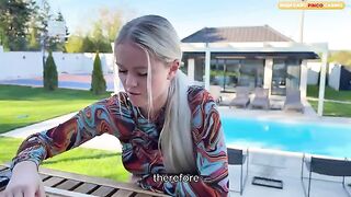 A hot blond girl is fucking hard in the car, it’s hotter than anywhere else