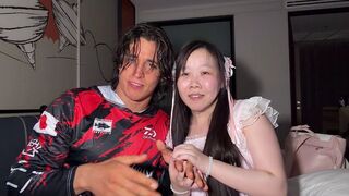A hot Chinese girl got her soul soaked with the juice of a muscular man