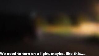 A woman fucks with two guys in the car, it’s her first time
