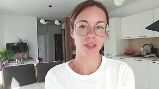 A girl has a discharge, which she talks about in a unique way