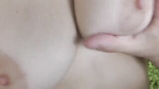 Big tits slut gets her ass gapped and takes a huge load in her mouth