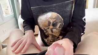 The small but mighty partner turns the hot Russian girl on