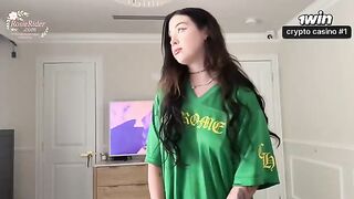 A tattooed girl gets fucked in doggy style from behind