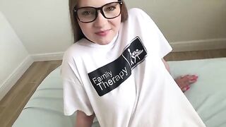 The girl hits hard, but she can take it