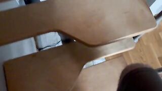 A young cute girl relaxes with her vibrating device in HD